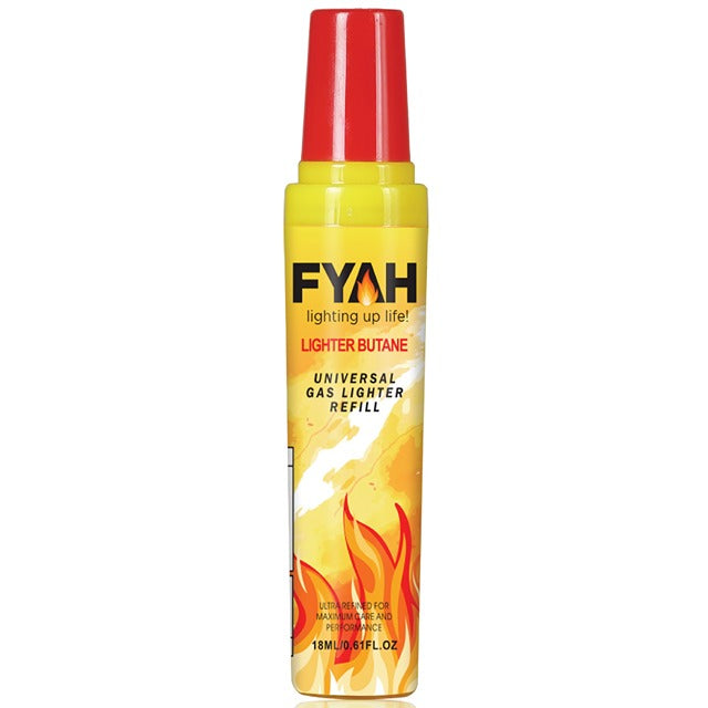 FYAH 18ML UNIVERSAL GAS LIGHTER BUTANE REFILL - 20020443 FYAH 18ML UNIVERSAL GAS LIGHTER BUTANE REFILL - 20020443